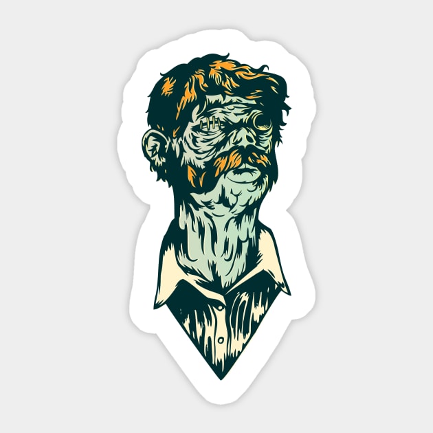 Captain Zombie Sticker by ImmortalPink